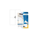 HERMA Address labels for typewriters A4 102x148 mm paper matt round corners 80 pcs.