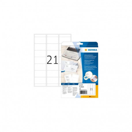 HERMA Address labels for typewriters A4 67x38 mm paper matt round corners 420 pcs.