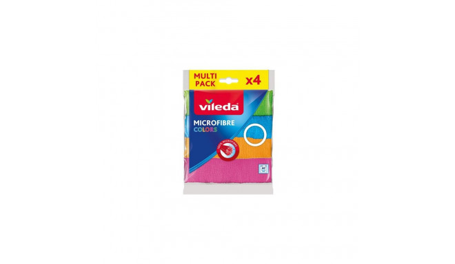 Vileda 4023103192577 cleaning cloth Microfibre, Polyamide, Polyester Multicolour 4 pc(s)