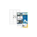 HERMA Repositionable address labels A4 63.5x38.1 mm white Movables paper matt 2100 pcs.