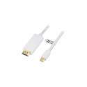 Deltaco DP-HDMI202 video cable adapter 2 m Mini DisplayPort HDMI Type A (Standard) White