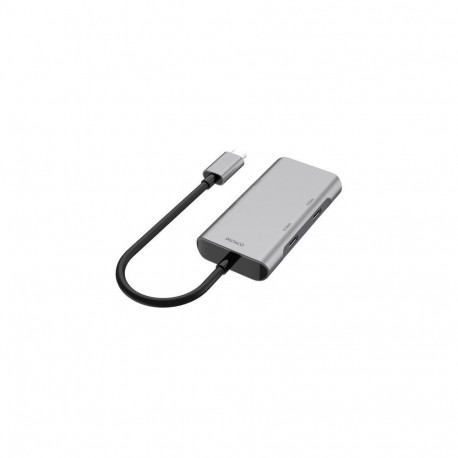 Deltaco USBC-HUB201 laptop dock/port replicator Wired USB 3.2 Gen 1 (3.1 Gen 1) Type-C Grey