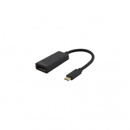 Deltaco USBC-DP video cable adapter 0.1 m USB Type-C DisplayPort Black