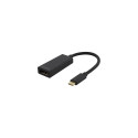 Deltaco USBC-DP USB graphics adapter 4096 x 2160 pixels Black