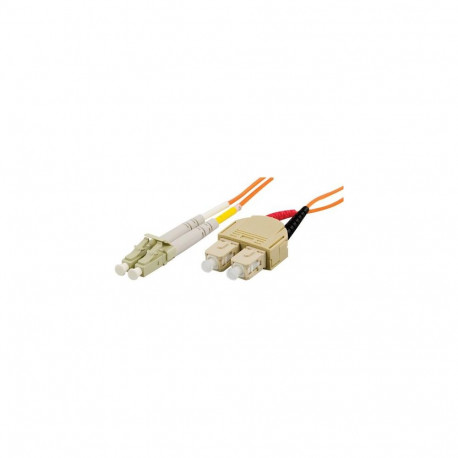 Deltaco LCSC-1M InfiniBand/fibre optic cable 2x LC 2x SC Orange