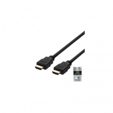 Deltaco HU-05 HDMI cable 0.5 m HDMI Type A (Standard) Black