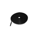 Deltaco CM1025S cable tie Hook &amp; loop cable tie Velcro Black 1 pc(s)