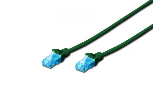 Digitus võrgukaabel U/UTP Cat.5e PVC 3m, roheline