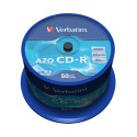 Verbatim CD-R 80/700MB 52X 50tk AZO CRYSTAL karp - 433