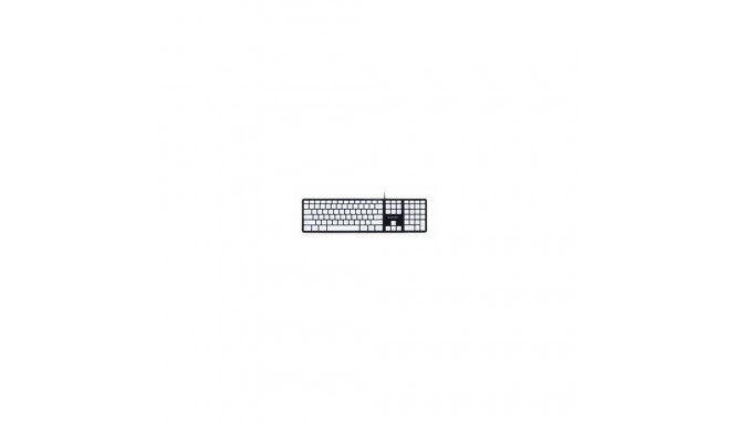 Gembird Chocolate Keyboard USB US Black with White keys