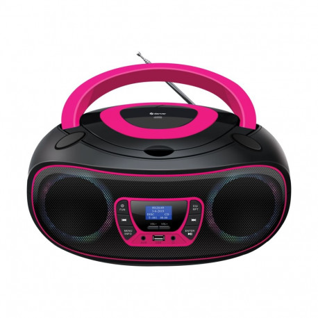 Denver TDB-212 DAB+ Boombox FM/BT/USB/CD/AUX pink