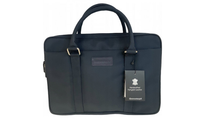 dbramante Stelvio Slim kott Pure – 14" sülearvutikott teralise nahaga, tumesinine