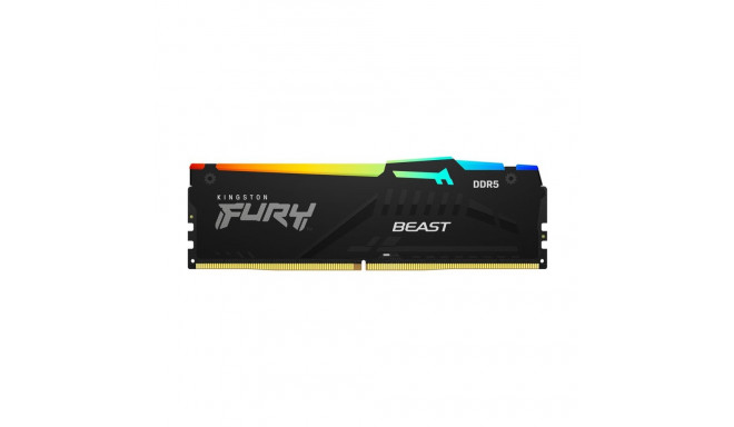 Kingston Fury Beast RGB mälu, DDR5, 16 GB, 5600MHz, CL40 (KF556C40BBA-16)