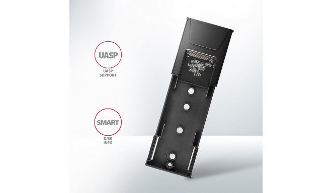 AXAGON USB-C 10Gbps - M.2 NVMe ja SATA SSD õhuke kruvivaba karp | EEM2-GTS2