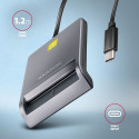 AXAGON USB-C Smart Card FlatReader | CRE-SM3TC