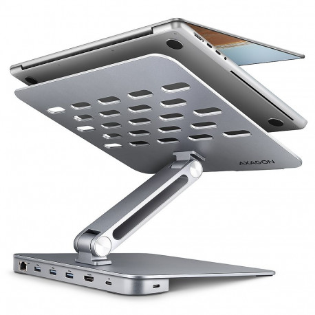 HMC-STND USB hub 6in1 ALU stand for laptop