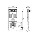 Concealed WC frame Tece Octa II, 9300502