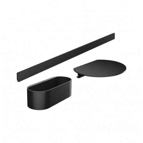 Bathroom accessory set Hansgrohe WallStoris, 27966670, black matt