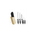 Essential five knife set with wooden case