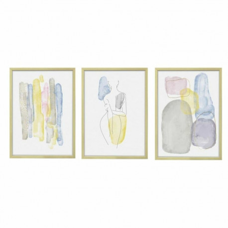 Maal DKD Home Decor Abstraktne (53 x 3 x 73 cm)
