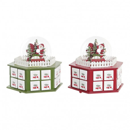 Advendikalender DKD Home Decor Puit (22 x 19 x 20 cm) (2 Ühikut)