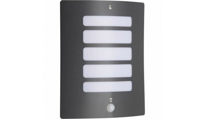 Wall Light Brilliant Todd Exterior Motion Detector Anthracite Metal 60 W E27