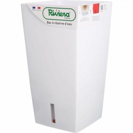 Taimepott Riviera Valge 28 x 28 x 52 cm