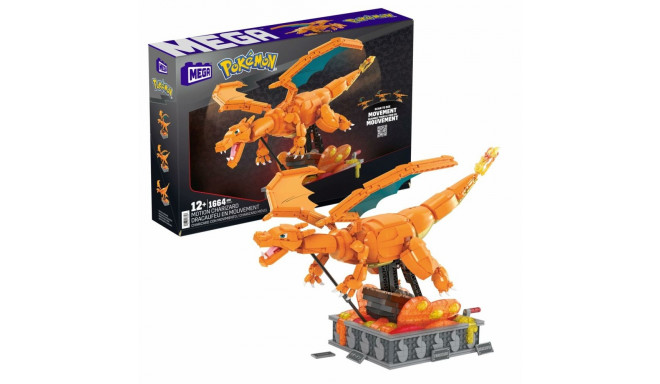 Ehituskomplekt Pokémon Mega Construx -  Motion Charizard 1664 Tükid, osad