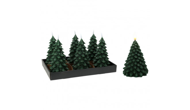 LED Küünal Lifetime Tumeroheline Jõulupuu 19 cm Leegiefekt