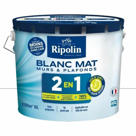 Kruntvärv Ripolin Valge Matt 10 L