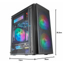 ATX Semi-tower Box Mars Gaming MC300 Black LED RGB RGB mATX