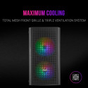 ATX Semi-tower Box Mars Gaming MC300 Black LED RGB RGB mATX