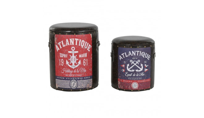 Dekoratiivsete karpide komplekt Home ESPRIT Pruun Mitmevärviline Polüuretaan Metall Vintage