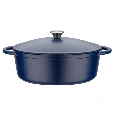 Casserole with lid GSW 717328 Blue Stainless steel