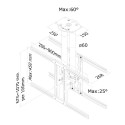 Televiisori Alus Neomounts PLASMA-C100D 75" 37" 50 kg
