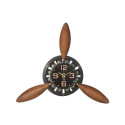 Wall Clock Home ESPRIT Brown Black Metal Helices Vintage 118 x 24 x 134 cm