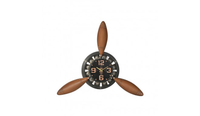 Wall Clock Home ESPRIT Brown Black Metal Helices Vintage 118 x 24 x 134 cm
