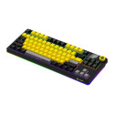 Mänguriklaviatuur Lorgar KBP70TKLW Wireless TKL mech RGB, kollane