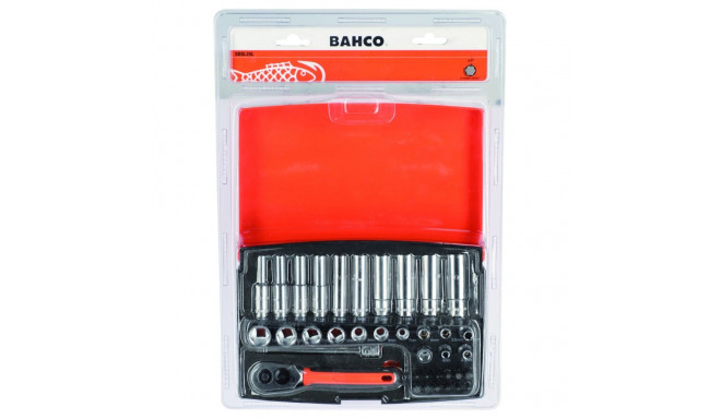 Socket Set 1/4" Drive with Metric Bi-hex Profile and Screwdriver Bits/Bit Holder Retail Pack- 37 Pcs
