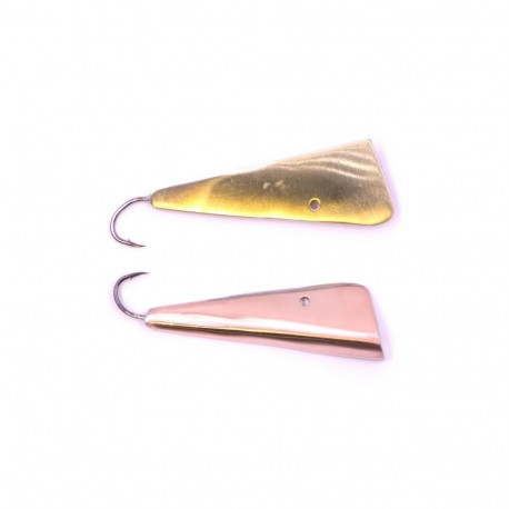 Handicraft ice lure Parnu axe copper/gold