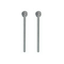 Tungsten vanadium milling bits, 2 pcs., ball-shaped, 6 mm