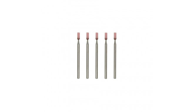 Corundum grinding bits, cylindrical, 5 pcs.