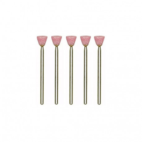 Corundum grinding bits, cone, 5 pcs.