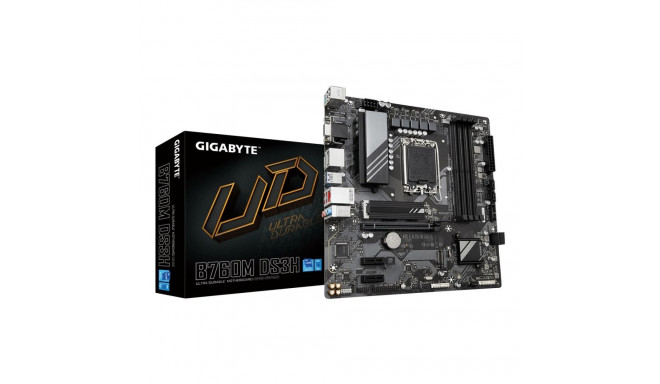 Gigabyte B760M DS3H 1.0 M/B Processor family Intel Processor socket LGA1700 DDR4 DIMM Memory slots 4