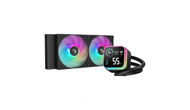 DeepCool LQ240 protsessori vedelikjahutuskomplekt 12 cm must 1 tk