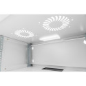 Wall-mounted network cabinet 19" 4U, SOHO 241 x 540 x 400 mm, door glass, grey, unfolded, 60kg