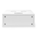 Wall-mounted network cabinet 19" 4U, SOHO 241 x 540 x 400 mm, door glass, grey, unfolded, 60kg
