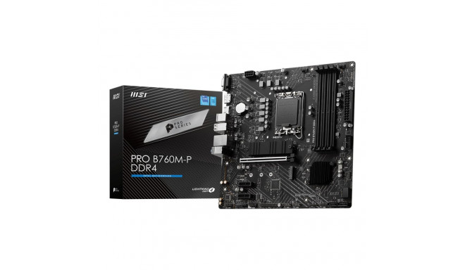 MSI PRO B760M-P DDR4 emaplaat Intel B760 LGA 1700 micro ATX