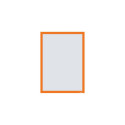 Nobo 1915698 magnetic frame A3 Orange