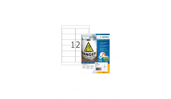 HERMA 9538 self-adhesive label Rectangle White 480 pc(s)